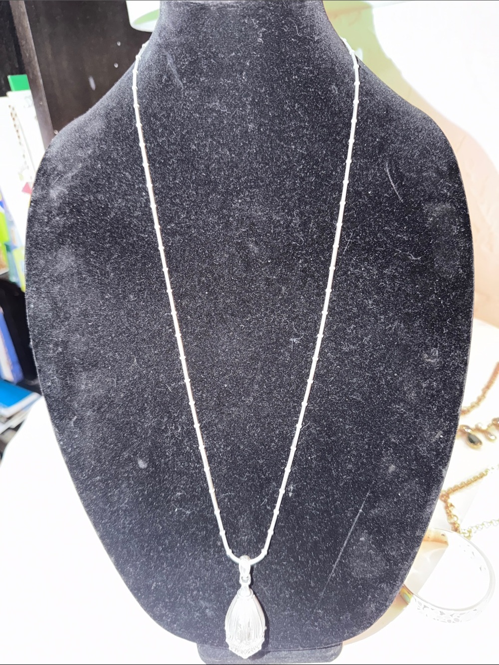 Brighton Silver tone Teardrop Pendant Necklace - Silver